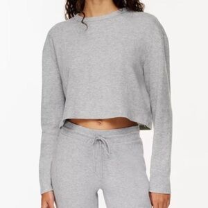 Aritzia Sunday best baby waffle cropped long sleeve